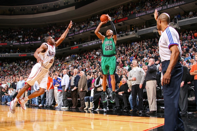 ray allen basketaball shooting